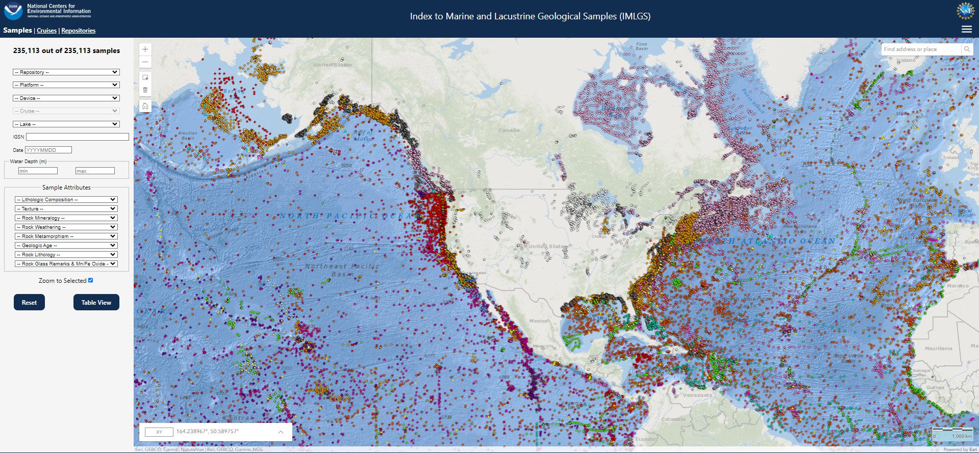 NCEI Data Locations